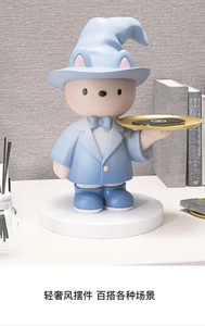 ถาดโลหะตกแต่งบ้านแบบสั่งทำขายส่ง ของตกแต่งรูปนักมายากล ของตกแต่งธีมเด็กผู้ชาย งานหล่อแบบเทคนิคพิเศษ - Product Image 5