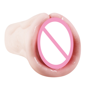 Masturbatore Maschile con Labbra Strette, Design a 2 Fori, <span class=keywords><strong>Forte</strong></span> Aspirazione, 100% Impermeabile, Sensazione Realistica, Giocattolo Sessuale per Uomini - Product Image 6