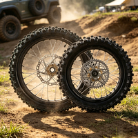 Ensemble de pneus tout-terrain T 14"/12" pour moto électrique Sur-Ron Hyper Bee