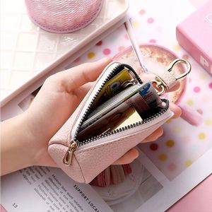 Bolsa Multifuncional de Cuero PU, Protector de Llaves de Auto con Cierre, Estuche Portátil para Llaves de Coche - Product Image 4