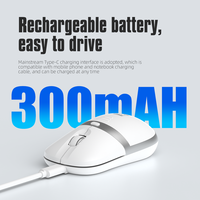 Mouse Nirkabel 2.4G Portabel Isi Ulang Berkualitas Tinggi Grosir Stok Cina