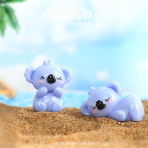 จี้เรซิ่นรูปโคอาล่าการ์ตูน 3 มิติ DIY ของตกแต่งโต๊ะทำงาน เครื่องประดับแฟชั่น ของขวัญสำหรับทุกเพศ - Product Image 2
