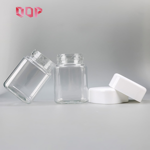 Wholesale Pharmaceutical Grade Good Sealing Hemp Gummy Bear Candy <b>Plastic</b> <b>Jars</b> Square Bottles for Soft Chews With White PP Cap - Product Image 4
