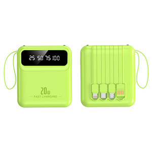 แบตสำรองขนาดพกพา ความจุสูง 10000mAh รองรับการชาร์จเร็ว 20W สายชาร์จในตัว พอร์ต USB/Type-C ใช้งานได้กับสมาร์ทโฟนทุกรุ่น - Product Image 1