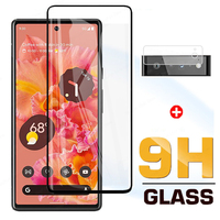 Protection d'Écran en Verre Trempé 2.5D 9H Anti-Traces de Doigts Couverture Complète pour Téléphones Mobiles Google Pixel 6 6A 7 7 Pro 3 3A 3XL