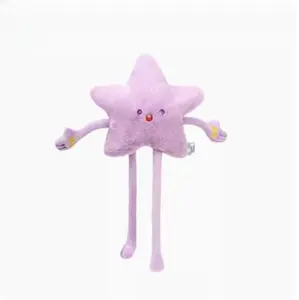 CE/ASTM 2024 Trending New Arrival Customized Star Soft Bag Plush Toys Fluffy Cute Star Stuffed Plushies Doll For Student