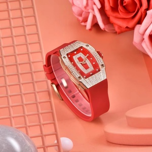 Montre de luxe pour femme PAGANI DESIGN PD-YS013, or rose, élégante, sportive, bracelet en caoutchouc, forme barillet, étanche, quartz - Product Image 3