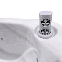 Jacuzzi VIRLUX para 5 Personas con Hidromasaje, Bañera de Acrílico, 69 Jets, Diseño Moderno Cuadrado Independiente para Spa al Aire Libre