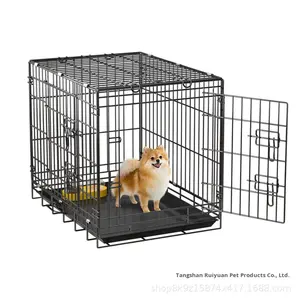 <span class=keywords><strong>Cage</strong></span> pour chien pour petits/chiens moyens, pliable et séparable, en fil métallique, pour usage domestique, version européenne, toutes saisons - Product Image 5