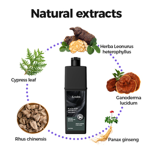 Joynna-Shampooing de teinture pour cheveux gris <span class=keywords><strong>bio</strong></span>, 3 en 1, crème permanente instantanée pour cheveux noirs et brun foncé à l'huile d'olive, marque distributeur - Product Image 4
