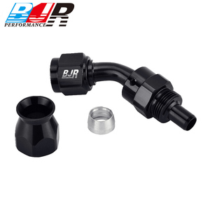 Connecteur femelle en aluminium AN3 haute performance BJR, CNC, carburant, huile, 45 degrés, embouts <span class=keywords><strong>de</strong></span> <span class=keywords><strong>tuyau</strong></span> en PTFE, pièces <span class=keywords><strong>de</strong></span> modification automobile - Product Image 5