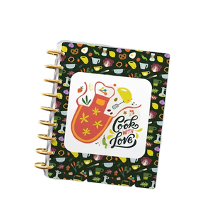 Agenda Clásica Happy Planner 2026 con Diseño de Frutas y Flores, Impresión de Portada, Planificador Mensual, Encuadernación de Disco, Tapa Dura, Agenda Diaria - Product Image 1