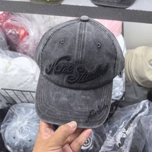 Gorra de béisbol estilo americano oscuro, resistente, con letras 3D, para hombre, visera suave, acabado lavado y desgastado, estilo hip-hop urbano. - Product Image 2