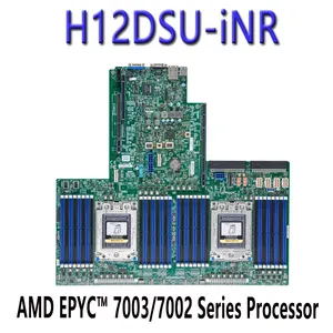 H12DSU-iNR per uso Server DDR4-3200MHz processore serie <span class=keywords><strong>EPYC</strong></span> 7003/7002 di AMD testato ben prima della spedizione per le schede madri - Product Image 2