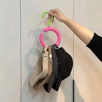 Porte-chapeaux et accessoires de rangement durable à crochets circulaires antidérapants pour chapeaux, écharpes, serviettes et cravates – Organisateur d'armoire