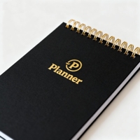 Libreta de Notas Personalizada Pequeña A6, Cuaderno de Dibujo Portátil con Espiral, Libreta de Notas de Empresa