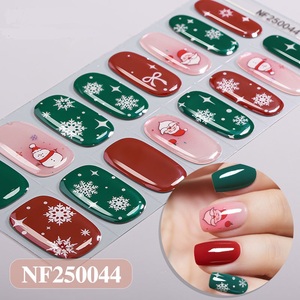 Tiras de <span class=keywords><strong>Uñas</strong></span> de Gel UV de Larga Duración, Arte de <span class=keywords><strong>Uñas</strong></span> DIY, 16 Piezas, Tiras de <span class=keywords><strong>Uñas</strong></span> de Gel Semi Curadas, Pegatinas Navideñas <span class=keywords><strong>para</strong></span> Mujer, Funcionan con Lámpara UV - Product Image 1