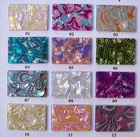 Feuille de celluloid multicolores de haute qualité pour revêtement de tambour, instruments de musique, décoration intérieure et dessus de table