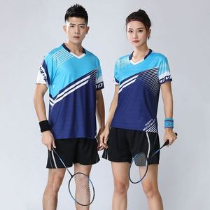 Adult Unisex <b>Badminton</b> Uniform Wholesale Printed Cooling Fabric Quick-Dry Custom Logo Sublimation Sportswear 100% Polyester - Product Image 1