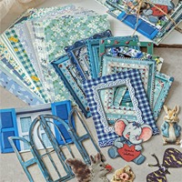 Lot de matériel de scrapbooking vintage en gros : Kit de papier et autocollants rétro Cottagecore pour Junk Journal et fournitures de collage DIY