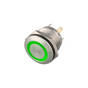 Led nút 12V momentary đẩy thiết bị chuyển mạch trên IP65 thép không gỉ kim loại 19 mét không thấm nước nút tắt - Product Image 1