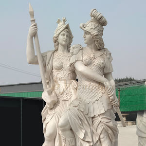 Statua a grandezza naturale europea antica <span class=keywords><strong>pietra</strong></span> greca uomo e donna guerriero statue coppia romana guerriero statua - Product Image 3
