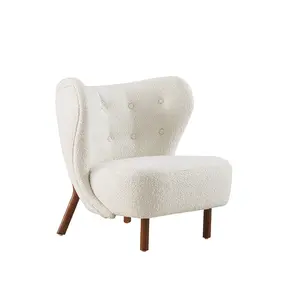 Mobiliário de tecido de cordeiro de alta qualidade, cadeira adorável projetada especial para sala de estar