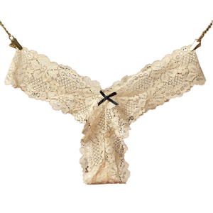 Slip perizoma da donna in poliammide tinta unita con pizzo, traspirante, stile sexy, fantasia a tinta unita, con logo in vita, per ragazze giovani - Product Image 4
