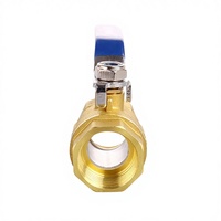 Vanne à boisseau sphérique en laiton forgé sans plomb BV-15 RUICHEN, à passage plein, raccords filetés femelles IPS, coupure d'eau, actionnement pneumatique, OEM