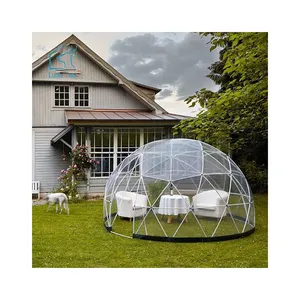 12ft Luxury Outdoor Transparent Hotel Plastic Clear Dome Garden Igloo Tent For Coffee