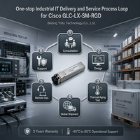 Module émetteur-récepteur industriel robuste Cisco GLC-LX-SM-RGD 1000BASE-LX-LH 1310nm 10km 550m MMF LC DOM, neuf