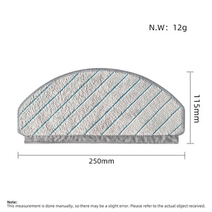 Ajuste de repuesto para Ecovacs Debots X1 / T10 / N20 PLUS, piezas de Robot aspirador, accesorios, almohadillas de limpieza de microfibra lavables, fregona - Product Image 6