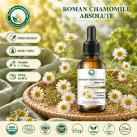 Absolue de Camomille Romaine 100% Naturelle (Chamaemelum Nobile), Matière Première pour Soins de la Peau et Aromathérapie, OEM ODM Étiquette Personnalisée Vente en Gros