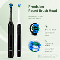 Brosse à dents électrique rotative à tête pivotante, personnalisable, étanche IPX7, design oscillant rotatif – Vente chaude de l'usine OEM