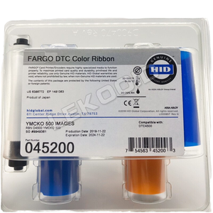 Imprimante de cartes DTC4500 d'origine, rubans YMCKO, ruban couleur 45200 - Product Image 3