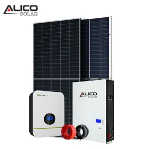 Sistema Off Grid economico 10KW 20KW sistema di pannelli solari prezzo uso batteria Gel 12V 250AH in belgio sistema di energia solare per la casa Mono