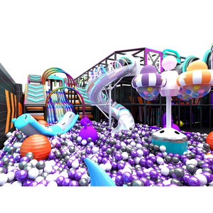 Aoleao Aire de Jeux Complète Personnalisée et Tendance avec Académie Ninja, Volcan d'Escalade et Éléments Interactifs Certifiée CE TUV - Product Image 1