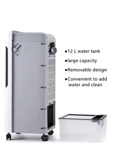 3 1 공장 가격 고품질 가정용 큰 12L 물 늪 벌집 공기 냉각기 히터 터치 Sreen