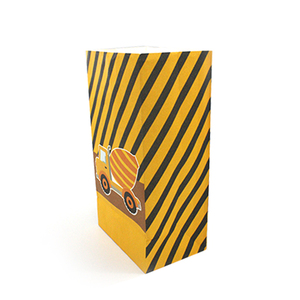 En gros personnalisé recyclé à fond carré de conception kraft blanc sac en papier alimentaire avec - Product Image 3