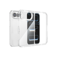 Coque antichoc à quatre coins pour iPhone Duo Fold, avec un aspect transparent et un charnière lisse anti-casse pour une utilisation quotidienne du téléphone