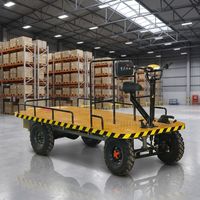 Camion de transport électrique à plateau plat OEM à économie d'énergie, conception ergonomique, capacité de 2 tonnes, zéro émission pour composants d'atelier