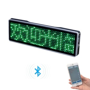 Placa de Identificación LED BT con Nombre Personalizable, Programable por Aplicación, Tablero de Mensajes Desplazables, Mini Pantalla LED HD para Texto, Dígitos y Patrones - Product Image 5