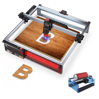 ActionLasers TS2 20W 40W Taşınabilir Masaüstü Lazer Gravür Makinesi 3D Fotoğraf Kristal Otomatik Mini CNC Yazıcı Diyot MDF Kağıt