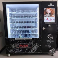 Distributeur automatique commercial personnalisable AM QDMECH, excellent effet de réfrigération, pour boissons et snacks en centre commercial
