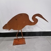Sculpture d'oiseau Sculpture d'oiseau en acier corten Sculpture d'art de jardin en acier corten à vendre