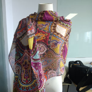 Sciarpe di cotone Ready Made all'ingrosso 100% cotone Shalws & <span class=keywords><strong>foulard</strong></span> <span class=keywords><strong>foulard</strong></span> motivo foglia sciarpa abito accessorio per tutte le stagioni - Product Image 1