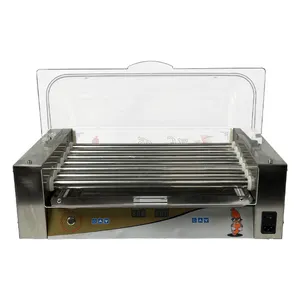 Hot Dog Roller Grill Electric Hot Dog Roller Machine With 7 Rollers