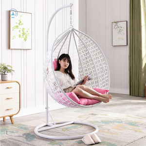 Chaise suspendue en osier de style œuf, <span class=keywords><strong>design</strong></span> moderne et simple, faible MOQ, pour villa, fournie par l'usine - Product Image 6