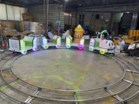 Train miniature pour enfants, manège de parc d'attractions, mini-tracks, alimenté par batterie, grande capacité, utilisation en extérieur/intérieur, à la maison, à l'école, à usage commercial pour les enfants