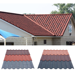 La maggior parte dei pannelli solari galleggianti blu grigio metallo tegole con rivestimento in pietra Metro scandole piastrelle classiche - Product Image 2